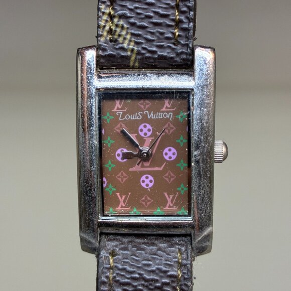 Vintage Louis Vuitton Watch Women’s Wristwatch Monogram Logo Plaque 1187HS2003L main image 6